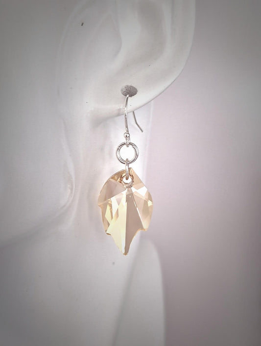 Stunning Swarovski Leaf Crystal Pendants