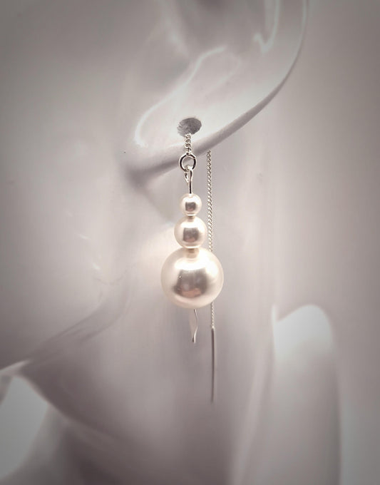 Beautiful Swarovski White Pearls Drops - 3 sizes